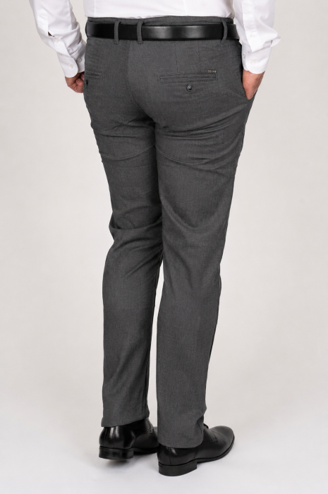 Pantaloni barbati chino regular fit gri antracit-pepit [2]