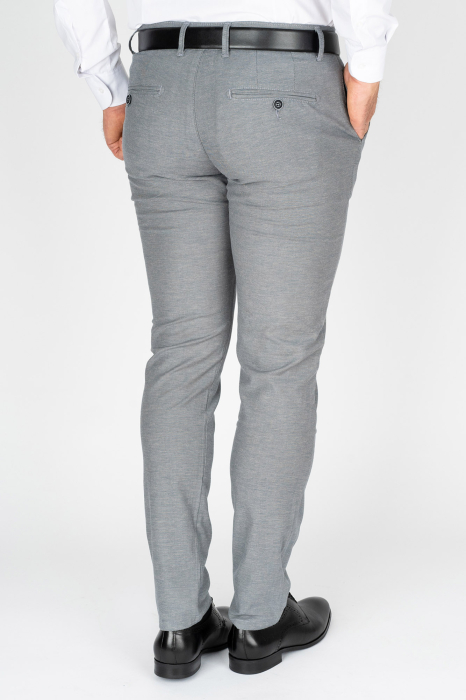 Pantaloni barbati chino slim gri [2]