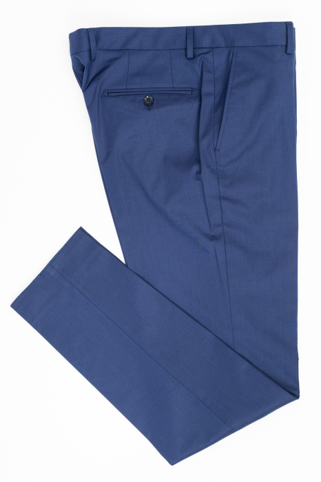 Pantaloni barbati stofa slim albastri [4]