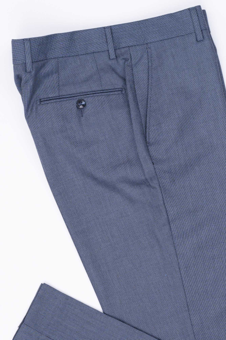 Pantaloni barbati stofa slim bleu [4]