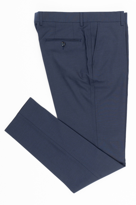 Pantaloni barbati stofa regular fit bleumarin [2]