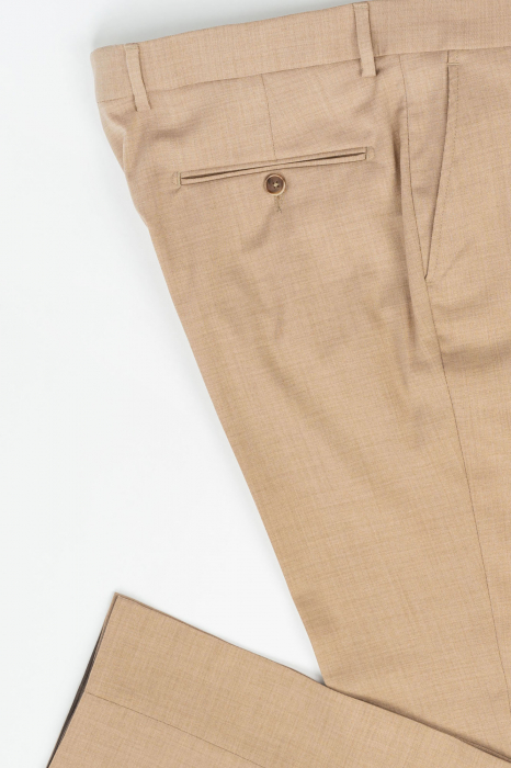 Pantaloni barbati stofa slim camel [4]