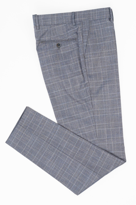 Pantaloni barbati stofa slim gri caro [3]