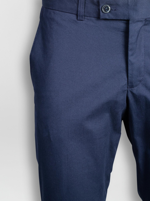 Pantaloni casual slim fit bleumarin [2]
