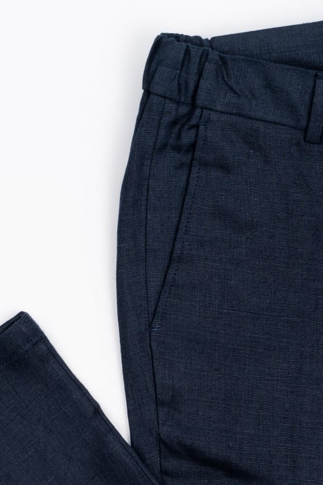 Pantaloni casual barbati slim fit bleumarin 100%IN [4]