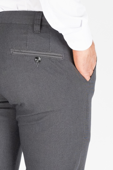 Pantaloni chino casual regular gri [2]