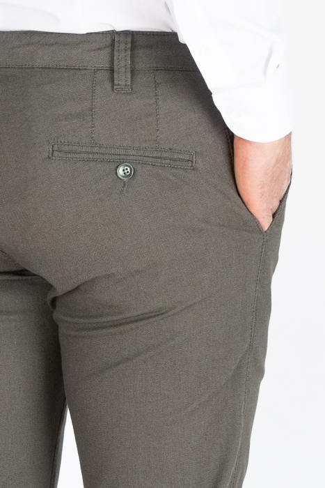 Pantaloni chino casual regular olive [2]