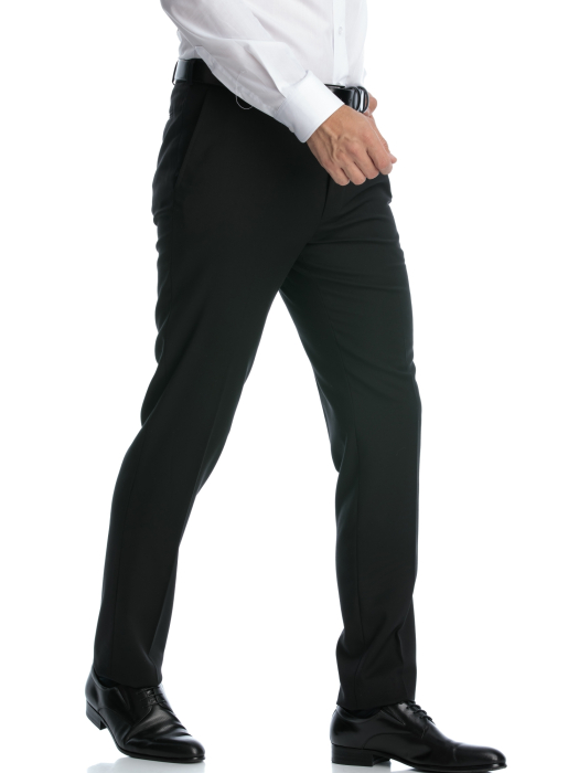 Pantaloni clasici din stofa negri [2]