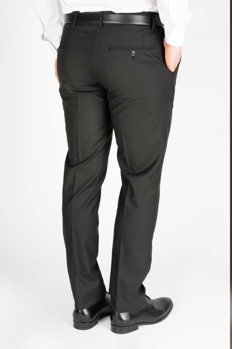Pantaloni din stofa negri cu lana [2]