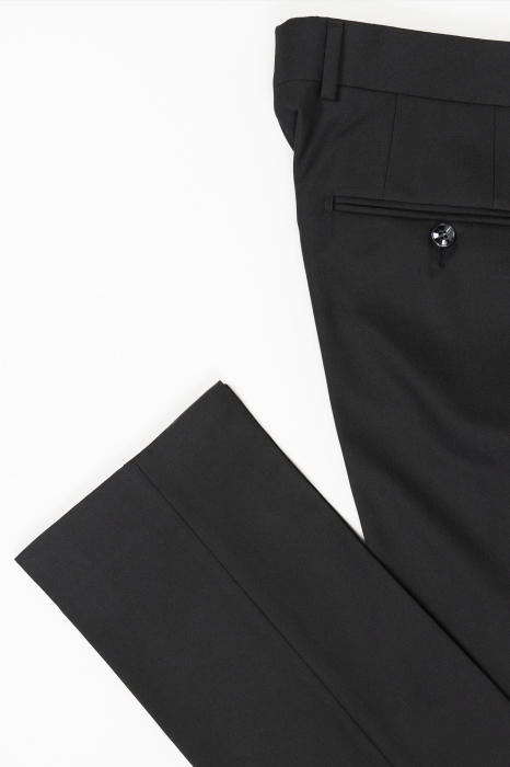 Pantaloni din stofa negri slim [4]