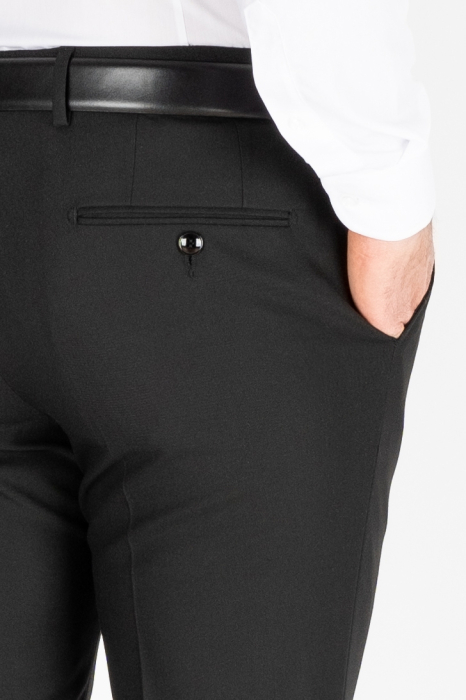 Pantaloni din stofa negri slim [2]