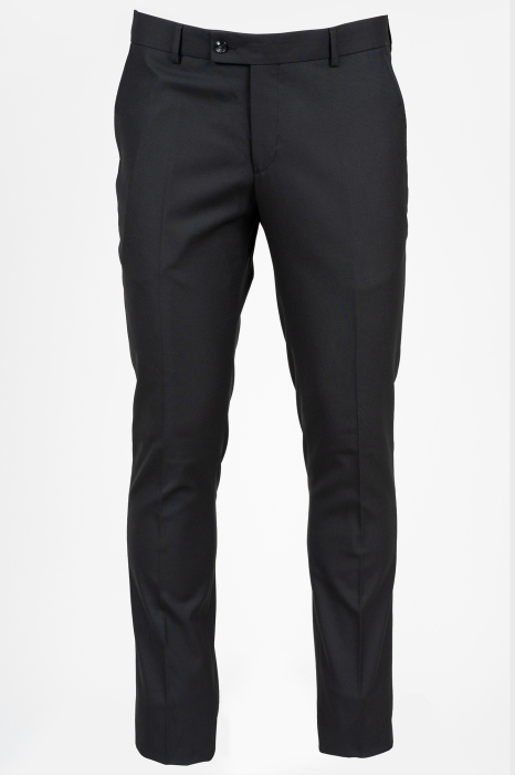 Pantaloni din stofa negri slim [6]