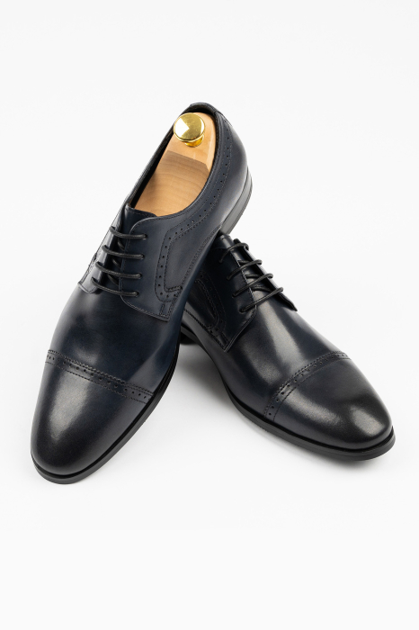 Pantofi barbati bleumarin eleganti Derby [1]