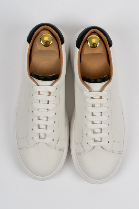 Pantofi barbati casual albi CONFORT [2]