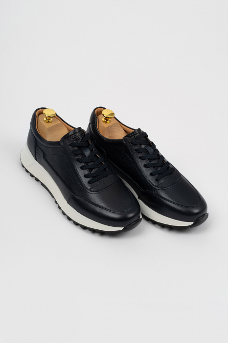 Pantofi barbati casual piele navy CONFORT [3]