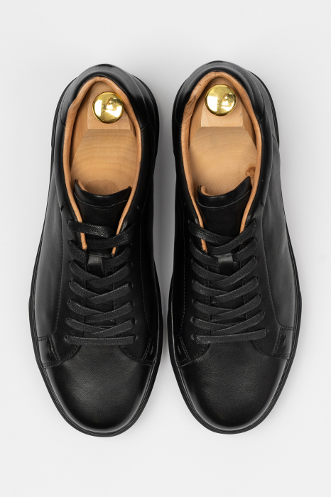 Pantofi barbati casual piele negri CONFORT [2]