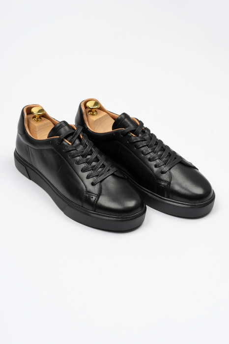 Pantofi barbati casual piele negri CONFORT [3]