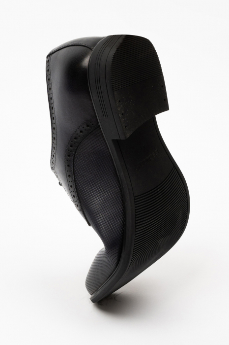 Pantofi barbati eleganti bleumarin-pepit piele CONFORT [2]