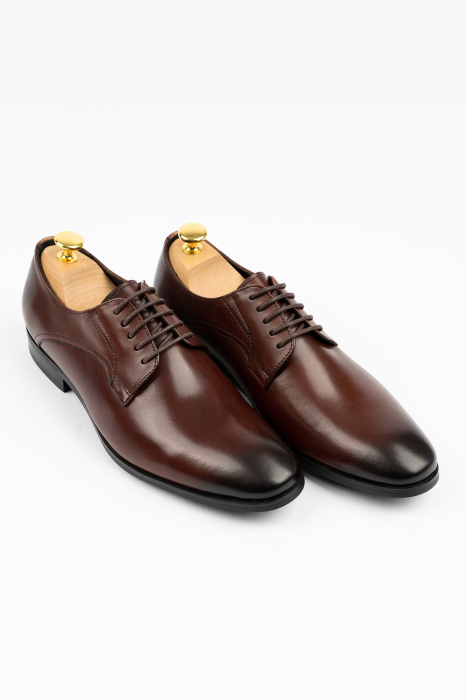Pantofi barbati eleganti maro piele [3]