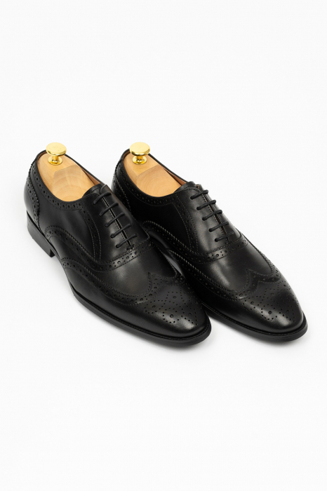 Pantofi barbati eleganti negri Brogue [3]