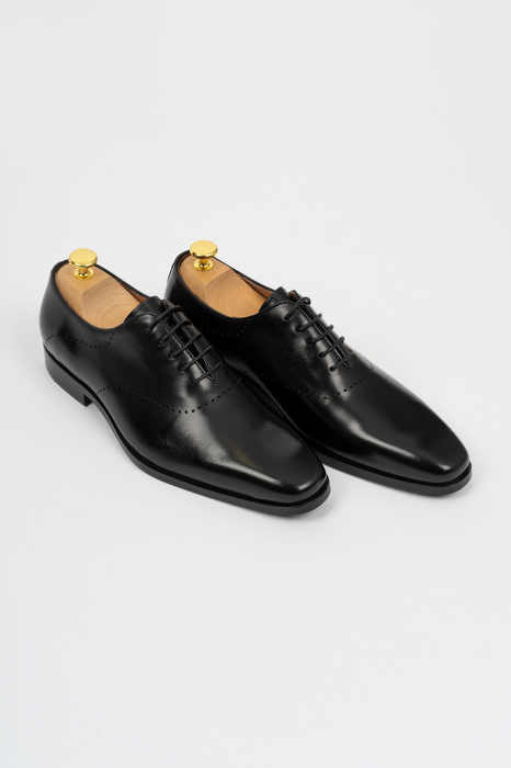 Pantofi barbati eleganti negri piele [3]
