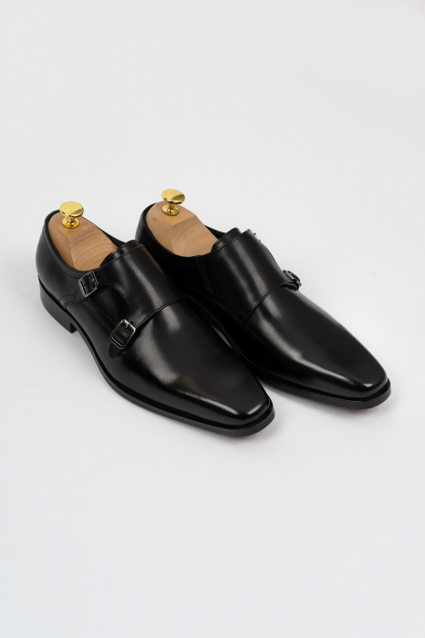 Pantofi barbati eleganti negri cu catarame [3]