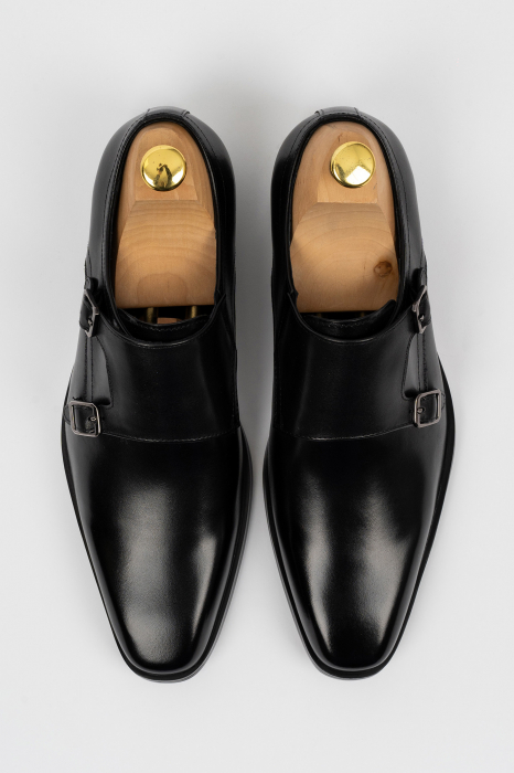 Pantofi barbati eleganti negri cu catarame [2]