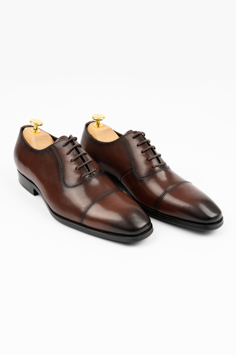 Pantofi piele barbati maro Oxford [2]