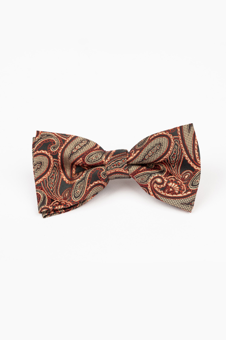 Papion negru cu paisley rosii [2]