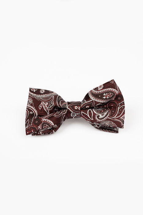 Papion visiniu cu paisley crem [2]