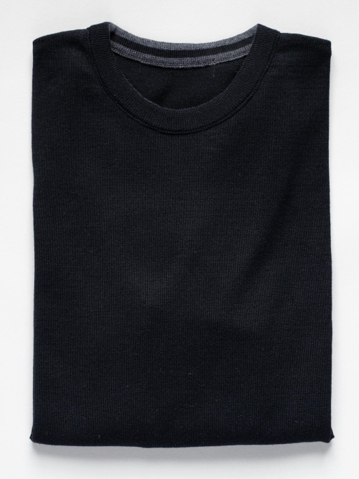 Pulover barbati negru slim fit [2]