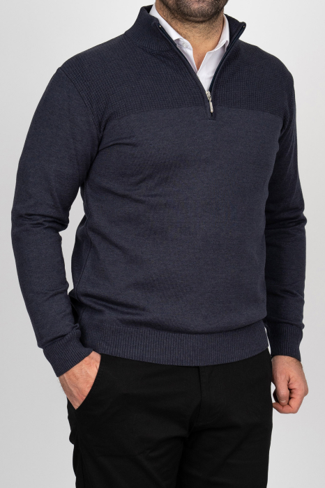 Pulover barbati regular fit navy [1]