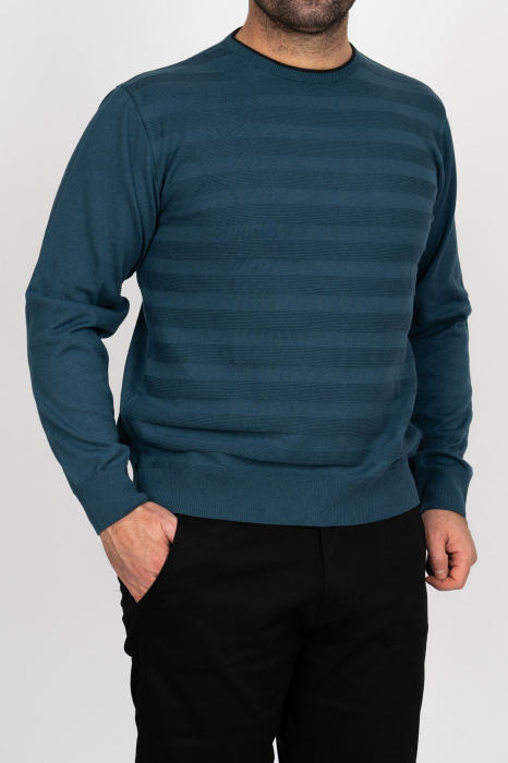 Pulover barbati regular fit petrol [1]