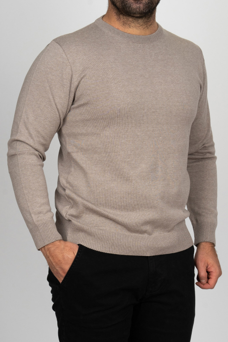 Pulover barbati regular fit bej [1]