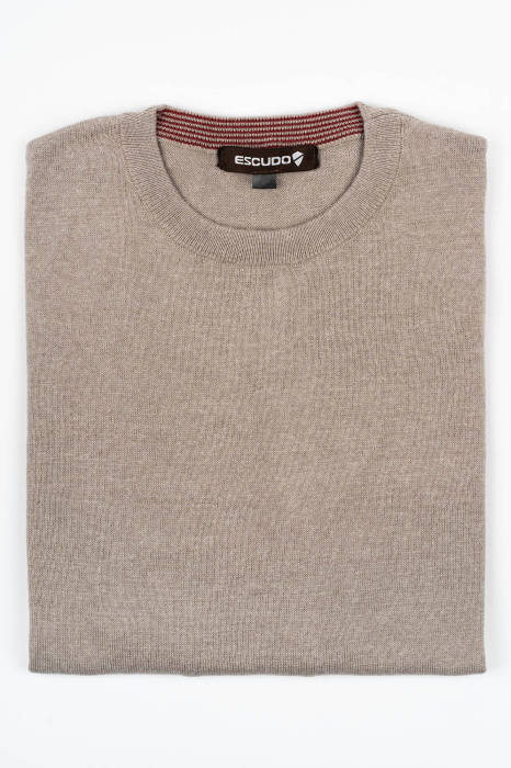 Pulover barbati regular fit bej [2]