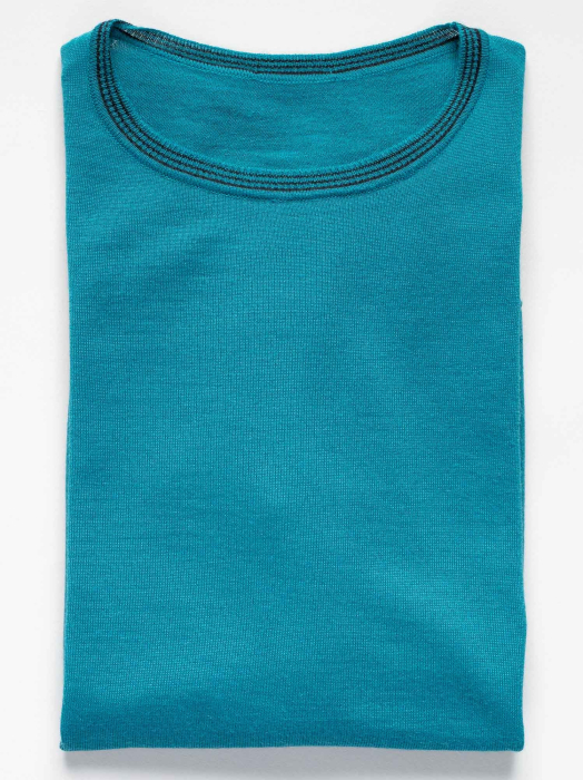 Pulover la baza gatului turcoaz slim fit [2]