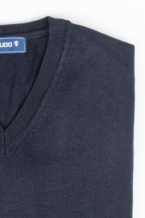 Pulover regular bleumarin cu anchior [2]