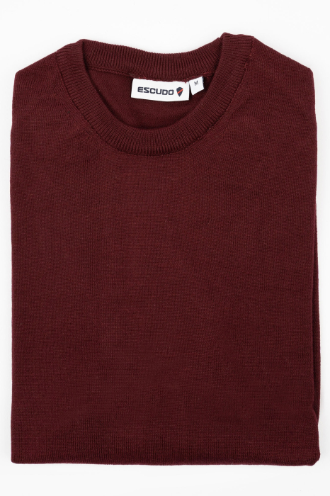 Pulover slim burgund-visiniu [6]