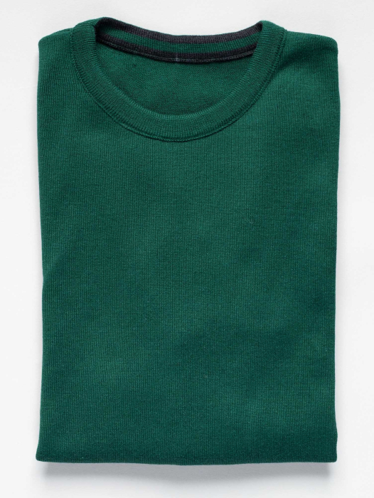 Pulover slim fit verde [4]