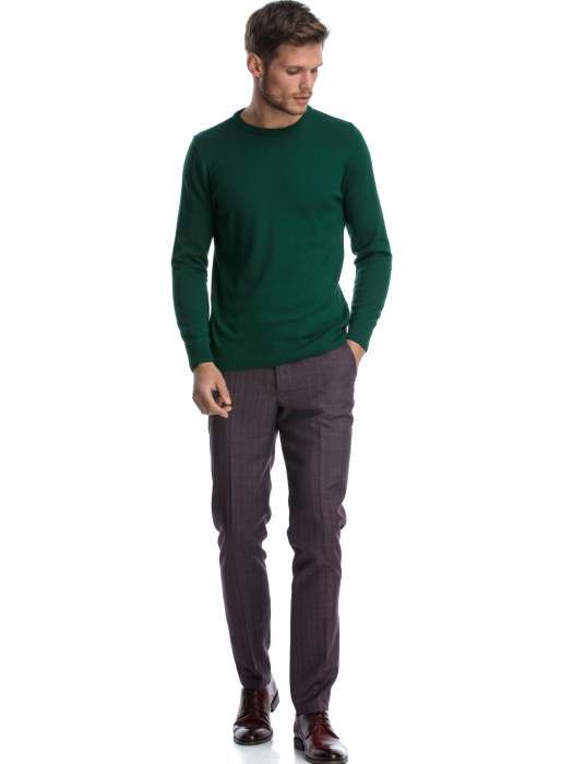 Pulover slim fit verde [2]