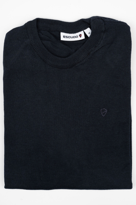 Pulover slim navy [6]