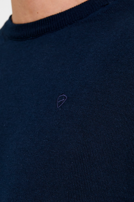 Pulover slim navy [7]