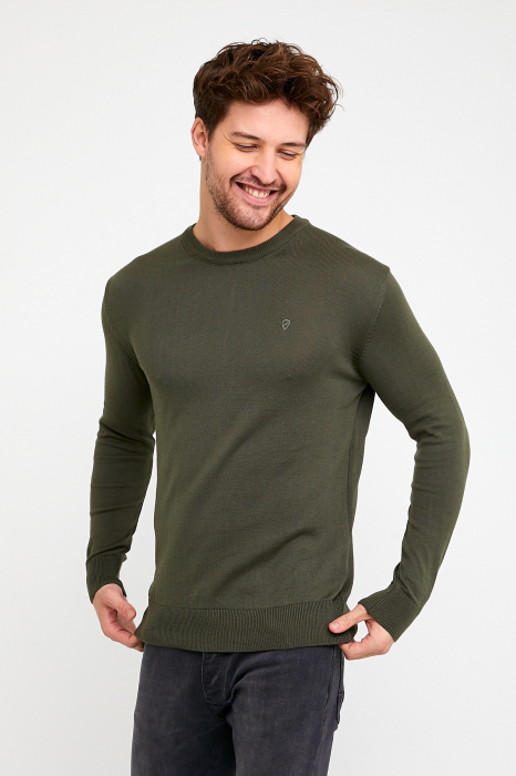 Pulover slim olive [5]