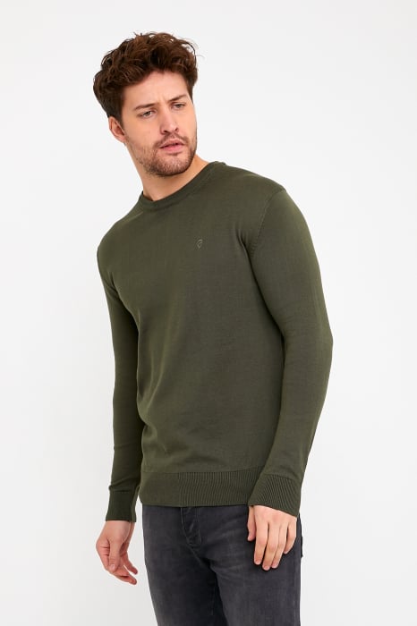 Pulover slim olive [4]