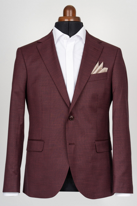 Sacou barbati visiniu-pepit slim fit [1]