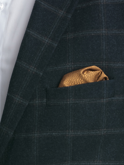 Sacou barbati slim fit bleumarin cu carouri [3]