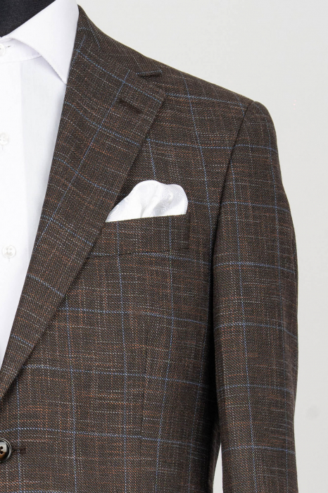 Sacou barbati slim fit maro-caro [2]