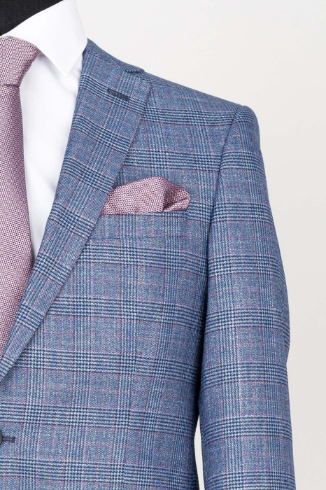 Sacou slim albastru inchis caro [2]