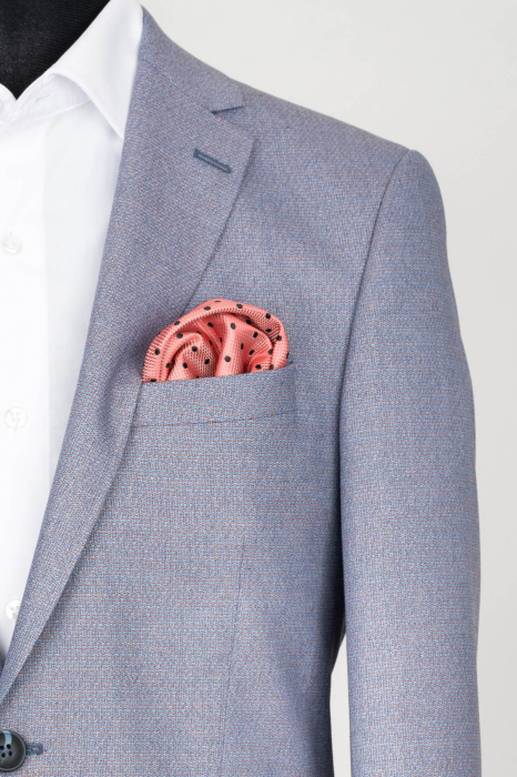 Sacou slim bleu-pepit [2]