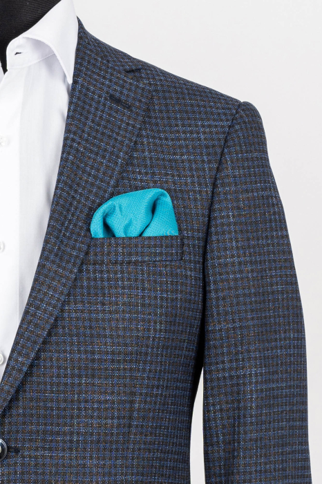 Sacou slim bleumarin-caro [2]